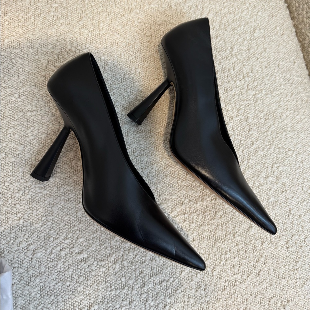 JIMMY CHOO Maryanne 100 Leather Pump size 7.5 - Picture 6 of 12